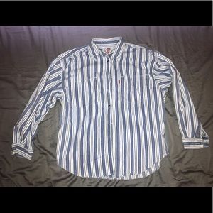 Levi Jean Shirt with Stripe Patterns! VTG